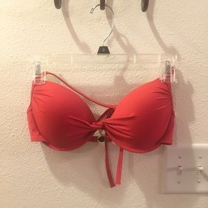 34D Victoria’s Secret push up orange bikini top